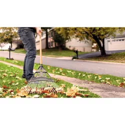 Alternative view of مكنسة حديقة بلاستك سن حديد عدد 22 وطول ذراع 120 سم