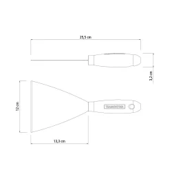 Alternative view of شفرة بمقبض خشب قياس 12 سم