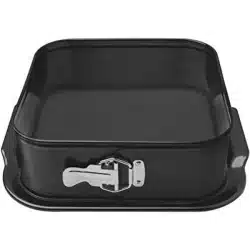 قالب كيك مربع الشكل 24 سم متحرك جودة عالية وصحي100%