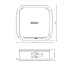 Alternative view of قالب كيك مربع الشكل 24 سم متحرك جودة عالية وصحي100%