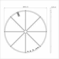 Alternative view of ترامونتينا بيتزا لوح تقطيع من مادة البولي بروبيلين باللون الرمادي