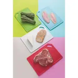 طقم لوح تقطيع ترامونتينا متعدد الالوان مع حامل 5 قطع