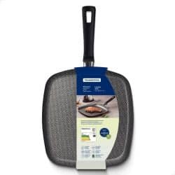 مقلاة ترامونتينا لوريتو المصنوعة من الألومنيوم مع طلاء صحي 100% الداخلي غير اللاصق ومقبض الباكليت 26 سم، 1 لتر، أحمر