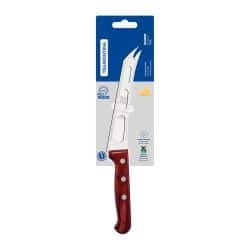 Alternative view of سكين جبن ترامونتينا بوليوود مقاس 6 بوصات بشفرة من الفولاذ المقاوم للصدأ ومقبض من الخشب المعالج باللون الأحمر