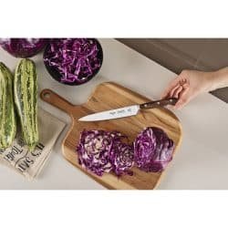 سكين ترامونتينا متعدد الاستخدامات بشفرة من الفولاذ المقاوم للصدأ ومقبض من الخشب  باللون البني، بطول 6 بوصات