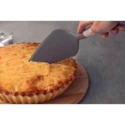 ملعقة كيك وبيتزا ترامونتينا فيرانو مع وعاء من النايلون ومقبض من البولي بروبيلين باللون الرمادي