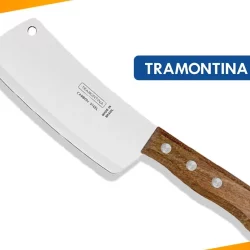 ساطور ترامونتينا مقاس 6 بوصات بشفرة من الفولاذ الكربوني ومقبض خشبي