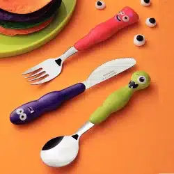 طقم أدوات مائدة للأطفال ترامونتينا ليروس، مكون من 3 قطع، متعدد الألوان