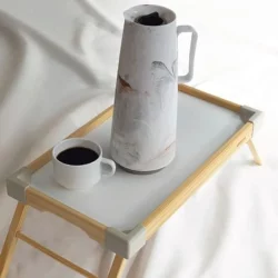 ترمز شاي 1 لتر داخل زجاجي من ترامونتينا لون الرخام الاصفر