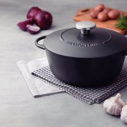 قدر حديد زهر جودة عالية جدا وصحي 100% وقياس24 سم 4 لتر غير قابل للألتصاق