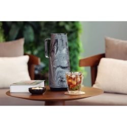 ترمز شاي 1 لتر داخل زجاجي من ترامونتينا لون الرخام الرمادي 9 61636222PRM003G