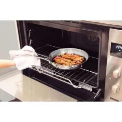 مقلاة ترامونتينا المصنوعة من الأستنلس ستيل المقاوم للصدأ صحية 100% بثلاث طبقات، مقاس 26 سم (2.2 لتر) 9 Tramontina 3 Ply Stainless Steel Frying Pan 26cm 2 2l Tramontina Store 1485