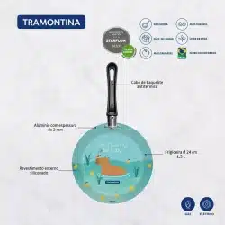 001279A000015 frigideira 24cm plotter azul 27812083 tramontina 2