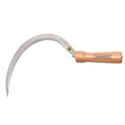 منجل ترامونتينا المعدني ذو الأسنان والمقبض الخشبي مقاس 36 سم