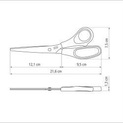 مقص ترامونتينا ، متعددة الاستخدامات، للخياطة، المكتب، ألوان متنوعة 11 D NQ NP 2X 776382 MLU78039205220 082024 F