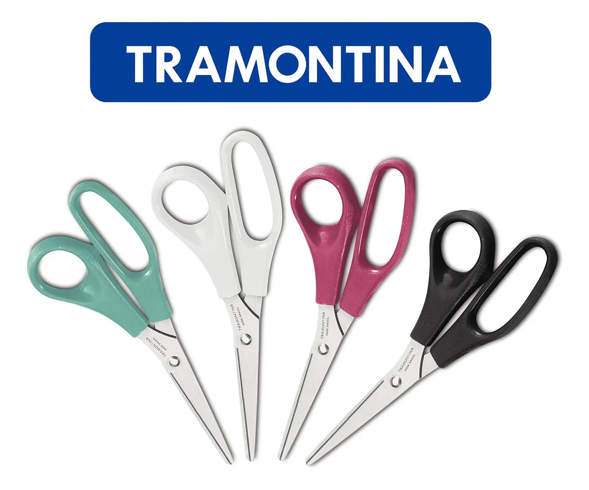 مقص ترامونتينا ، متعددة الاستخدامات، للخياطة، المكتب، ألوان متنوعة 1 مقص ترامونتينا ، متعددة الاستخدامات، للخياطة، المكتب، ألوان متنوعة