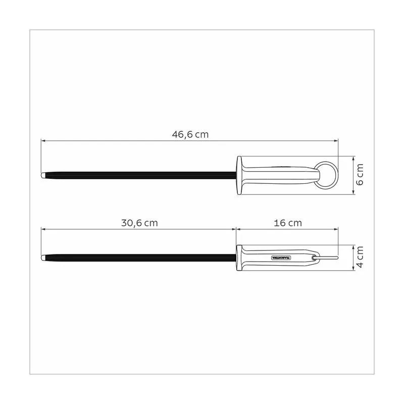 مبراة ترامونتينا الاحترافية ذات الأخدود مقاس 12 بوصة بمقبض أحمر 3 مبراة ترامونتينا الاحترافية ذات الأخدود مقاس 12 بوصة بمقبض أحمر - الصورة 3