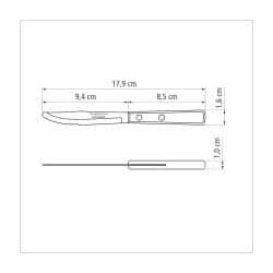 Alternative view of سكين فواكه ترامونتينا مقاس 3 بوصات ومقبض من خشب