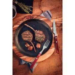 Alternative view of سكين شرائح اللحم ترامونتينا مقاس 4 بوصات ومقبض من الخشب باللون البني