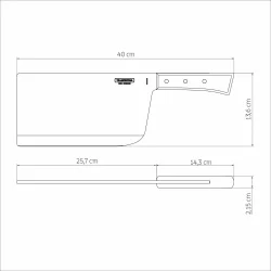 Alternative view of ساطور ترامونتينا مقاس 10 انش