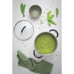 Alternative view of قدر ستنلس ستيل من ترامونتينا مقابض السيليكون الشمسي ,28 سم، سعة 7.1 لتر، قاعدة ثلاثية الطبقات