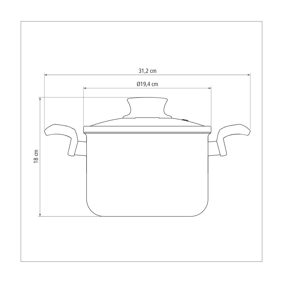 قدر عالي ترامونتينا من الألومنيوم غير لاصق، أحمر، مع غطاء زجاجي، 18 سم، 3.1 لتر 5 قدر عالي ترامونتينا من الألومنيوم غير لاصق، أحمر، مع غطاء زجاجي، 18 سم، 3.1 لتر - الصورة 5