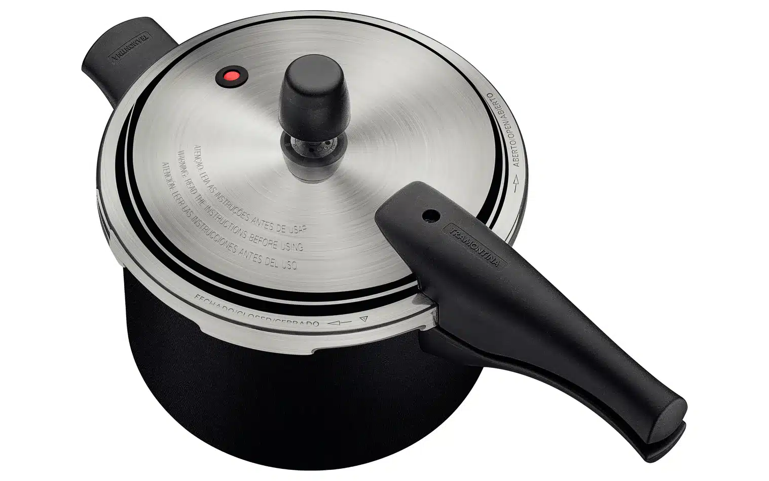 قدر ضغط ترامونتينا فانكوفر إيفيكت المصنوعة من الألومنيوم الأسود، مطلية من الداخل والخارج بطبقة ستارفلون ماكس غير لاصقة، 20 سم، 4.5 لتر، 6 قدر ضغط ترامونتينا فانكوفر إيفيكت المصنوعة من الألومنيوم الأسود، مطلية من الداخل والخارج بطبقة ستارفلون ماكس غير لاصقة، 20 سم، 4.5 لتر، - الصورة 6