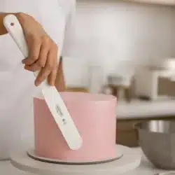 سباتولا كيك من ترامونتينا الاحترافية مقاس 8" مصنوعة من الاستلس ستيل المقاوم للصدأ ومقبض من البولي بروبيلين الأبيض24671/188