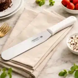 سباتولا عدلة قياس 10" لون ابيض مصنوعة من الاستلس ستيل مقبض بولي بروبيلين 24671/110